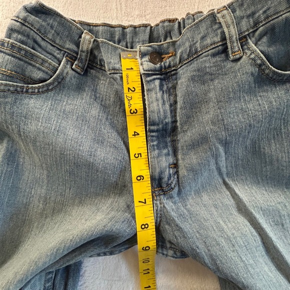 Wrangler Jeans Womens Size 14 Husky Flare Leg Light Wash Denim Pants Stretch - Picture 4 of 10